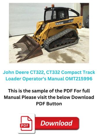 operators manual for ct332 skid steer|john deere ct332 tracks.